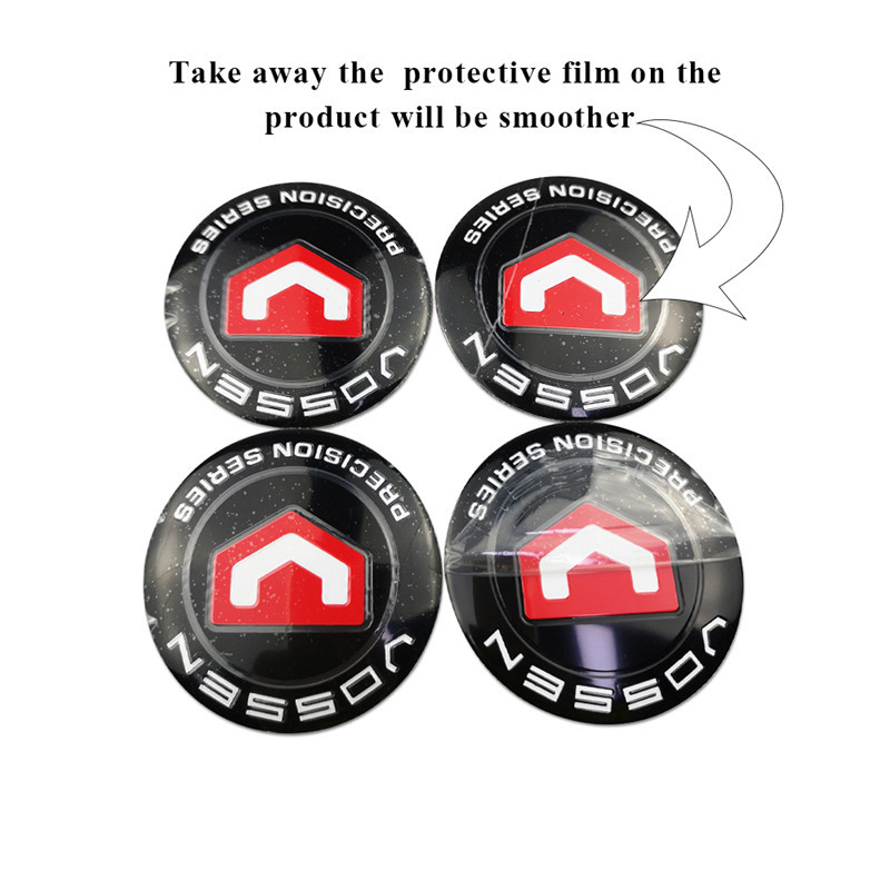 56mm Wheel Hub Caps Vossen Rim Sticker for Volkswagen Honda Audi Mercedes W210 W212 W203 Dodge Charger Lexus