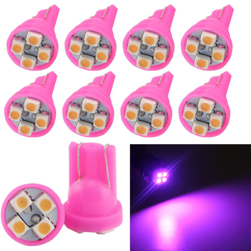 10x T10 Wedge LED Car Light Bulbs W5W Interior Dome Map Reading Lights Dashboard Light 12V