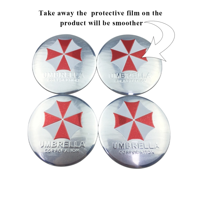 56mm Wheel Center Caps Umbrella Corp Hub Sticker For Mercedes Volvo Honda Dodge Jeep Ford Audi Toyota Hyundai Accent