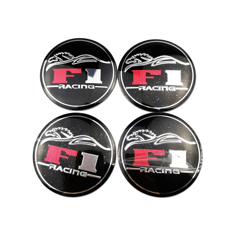 56mm Wheel Hub F1 Stickers for Toyota Rav4 Audi A4 Volkswagen Passat Abarth Opel Astra Skoda MG Evoque