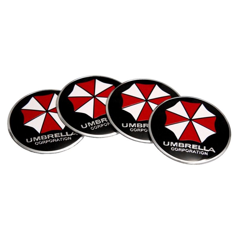 56mm Wheel Center Caps Umbrella Corp Hub Sticker For Mercedes Volvo Honda Dodge Jeep Ford Audi Toyota Hyundai Accent