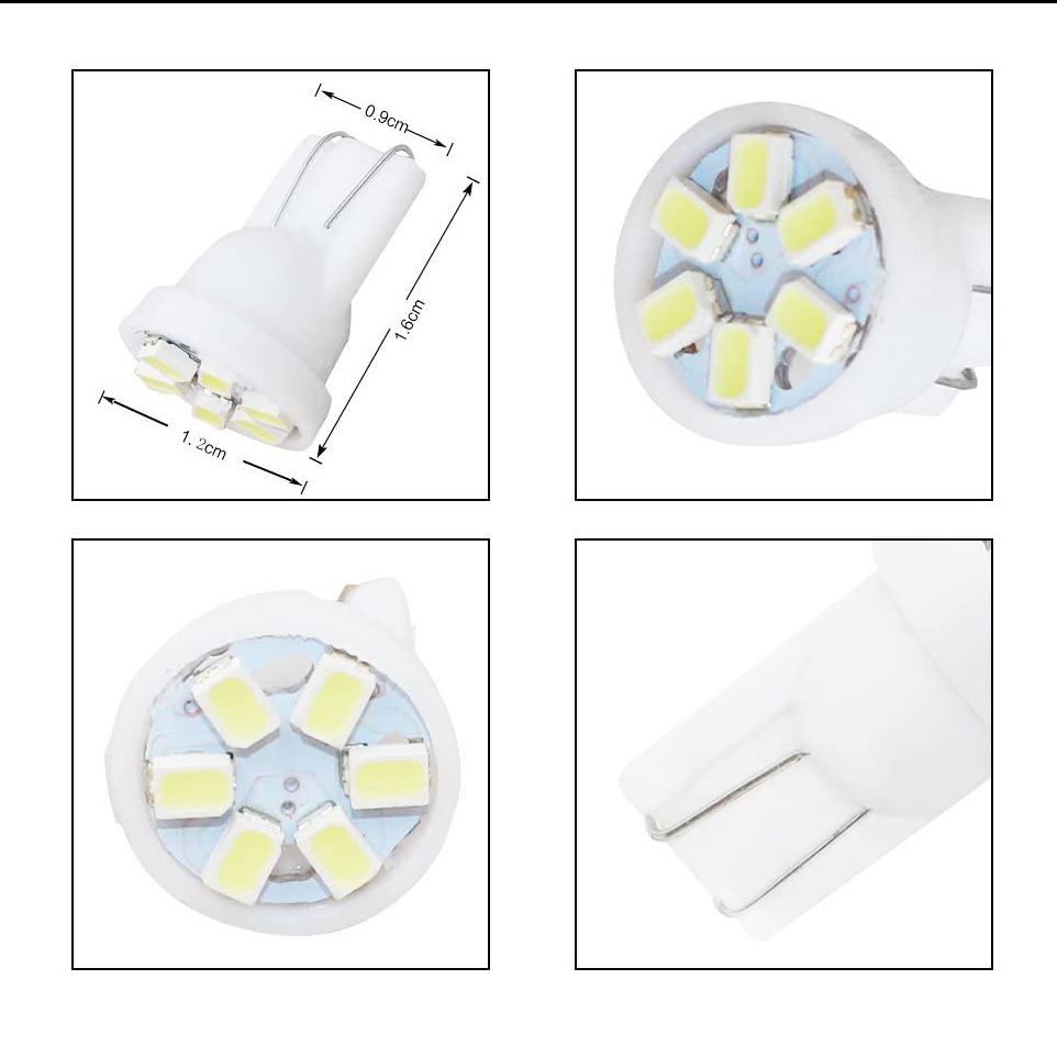 10x T10 LED for Car 2003-2007 Ford E-150 Club Wagon 4.2L 4.6L 5.4L 6.0L E-250 Super Duty 5.4L Light