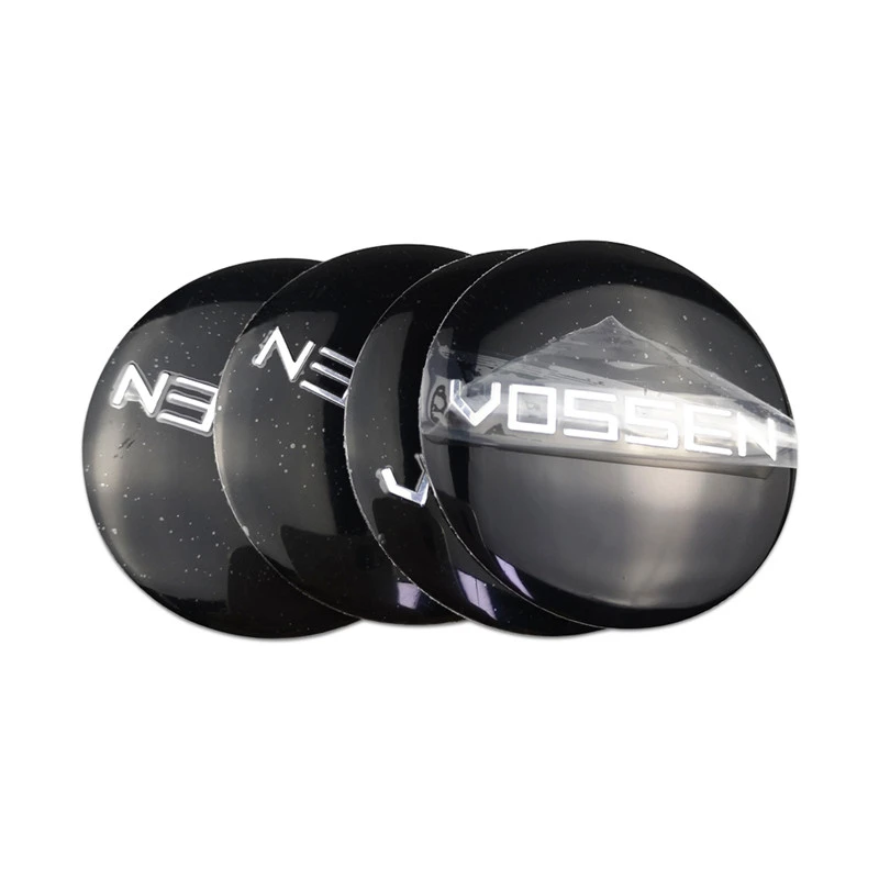 56mm Wheel Hub Caps Vossen Rim Sticker for Volkswagen Honda Audi Mercedes W210 W212 W203 Dodge Charger Lexus