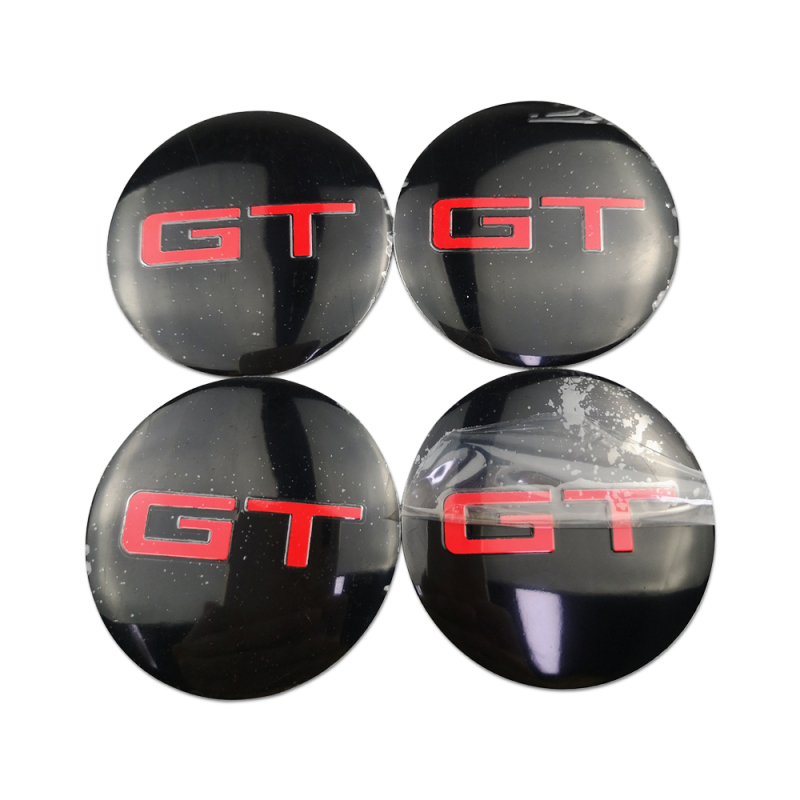 56mm Wheel Center Caps GT GT.2 Racing Hub Sticker for Honda Civic Ford Mercedes BMW 3 5 Skoda