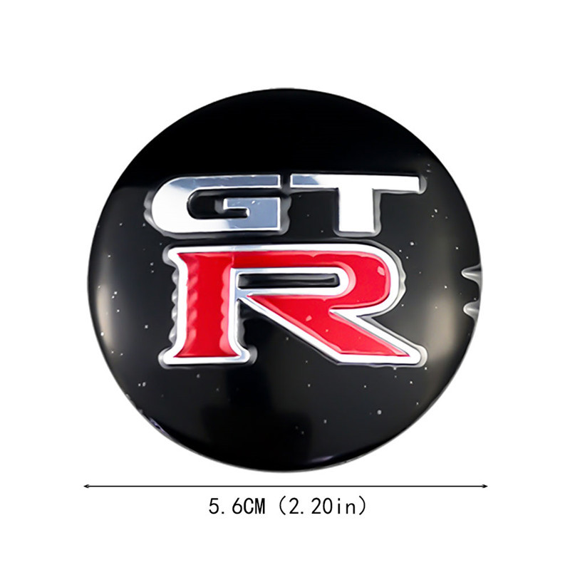 56mm Hub Caps Nismo GTR Emblem For Nissan Juke Note Leaf Qashqai Tiida X-trail Teana Altima Car Accessories Wheel Center Sticker