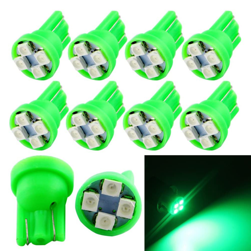 10x T10 Wedge LED Car Light Bulbs W5W Interior Dome Map Reading Lights Dashboard Light 12V