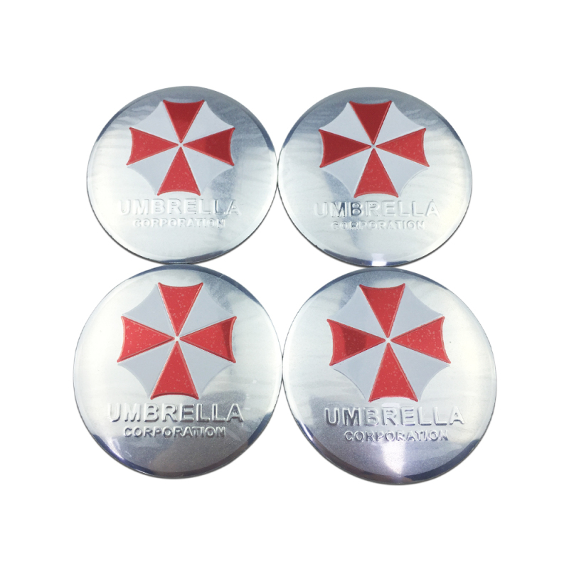 56mm Wheel Center Caps Umbrella Corp Hub Sticker For Mercedes Volvo Honda Dodge Jeep Ford Audi Toyota Hyundai Accent