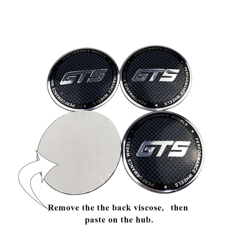 56mm Hub Caps Emblem GT S for Mercedes Benz AMG BMW F10 X5 Subaru Brz Honda Mini Cooper Corvette