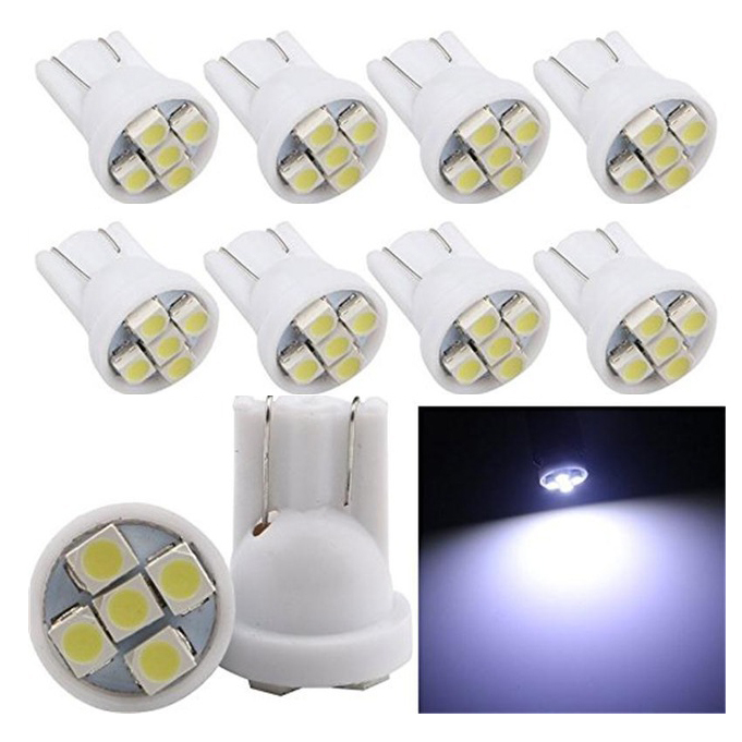 10x T10 168 192 W5W LED Car Dome Bulbs Door Lights Reading Lamp