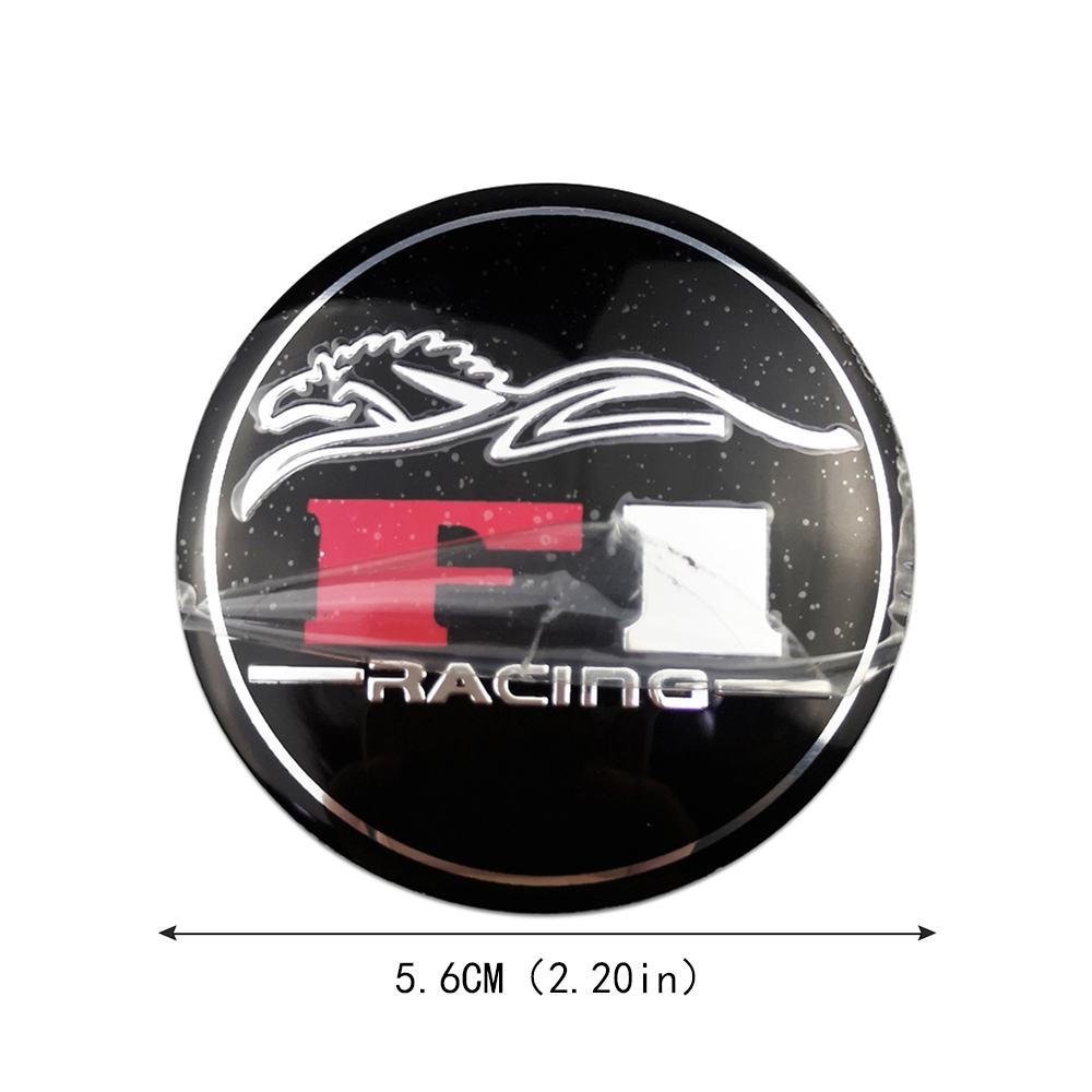 56mm Wheel Hub F1 Stickers for Toyota Rav4 Audi A4 Volkswagen Passat Abarth Opel Astra Skoda MG Evoque