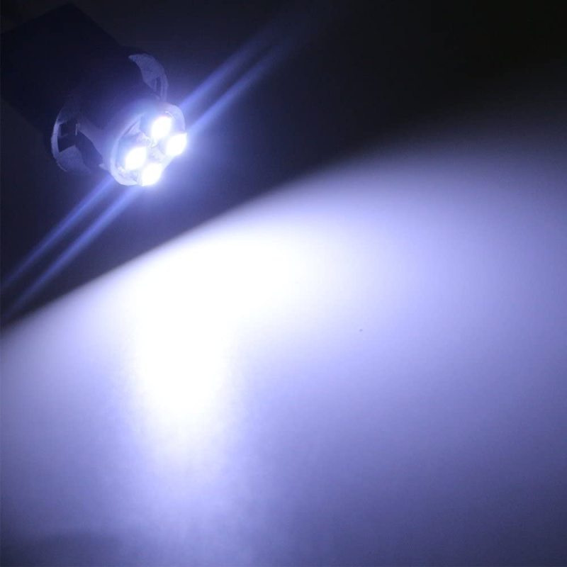 10x T10 Wedge LED Car Light Bulbs W5W Interior Dome Map Reading Lights Dashboard Light 12V