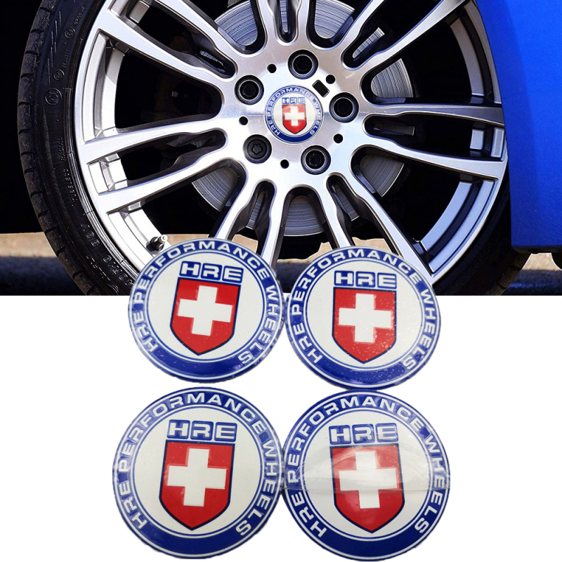 56mm HRE Logo Car Rim Center Hub Caps for Abarth Alfa Romeo Mitsubishi Seat Suzuki Smart Trumpchi