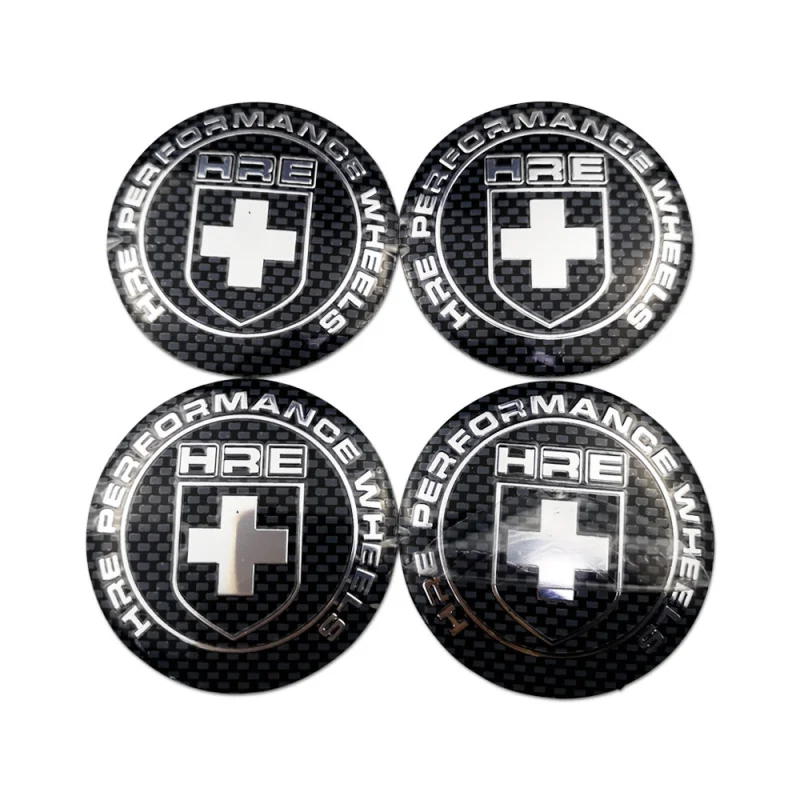 56mm HRE Logo Car Rim Center Hub Caps for Abarth Alfa Romeo Mitsubishi Seat Suzuki Smart Trumpchi