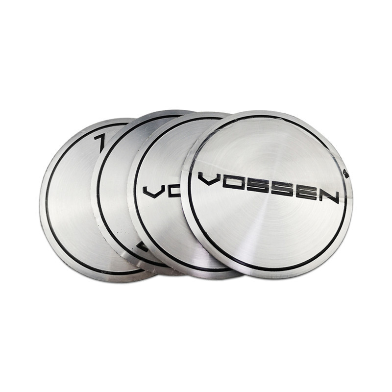 56mm Wheel Hub Caps Vossen Rim Sticker for Volkswagen Honda Audi Mercedes W210 W212 W203 Dodge Charger Lexus