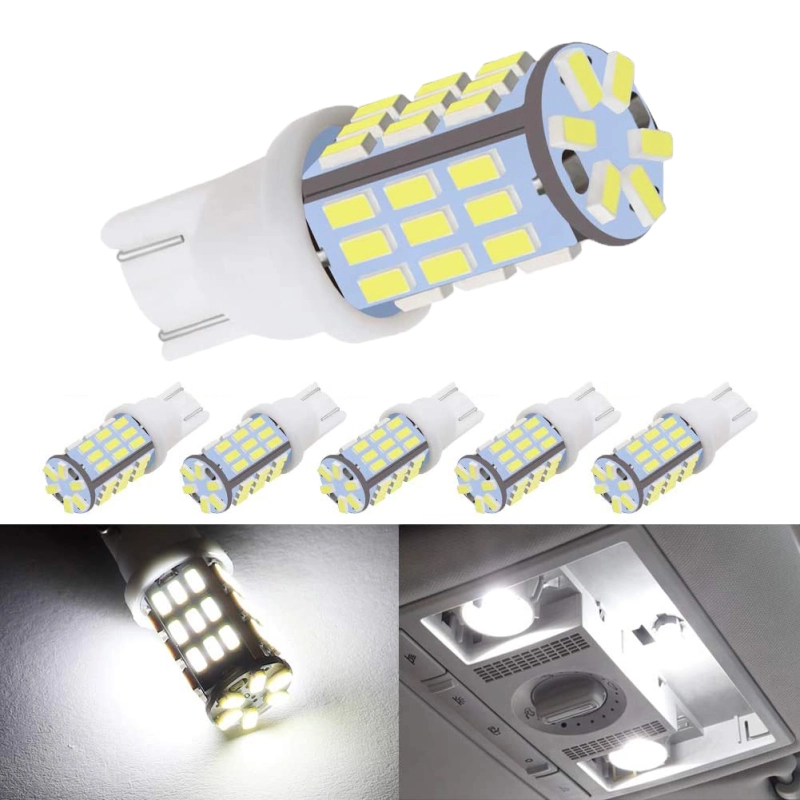 6x T10 LED Interior Lights Bulb for Car Trunk License Plate Side Marker Light