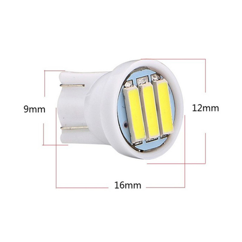 10x LED Automobile Instrument Bulb T10 W5w Reading Lamp Indicator Lamp