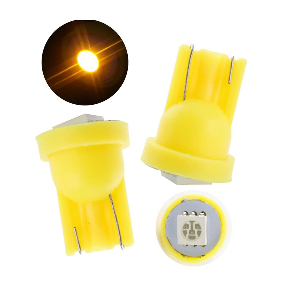 10x T10 W5W LED Bulb Car Light License Plate Instrument Door Reading Bulb for ATV Jeep Boat Suv Truck 12V