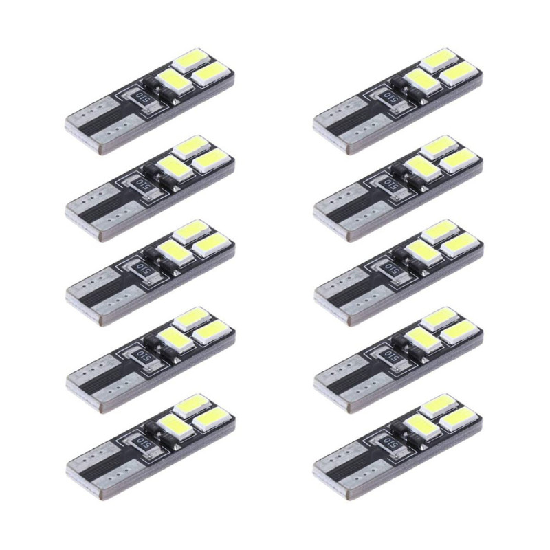 10x T10 W5W Car LED CANBUS Width Light License Plate Light