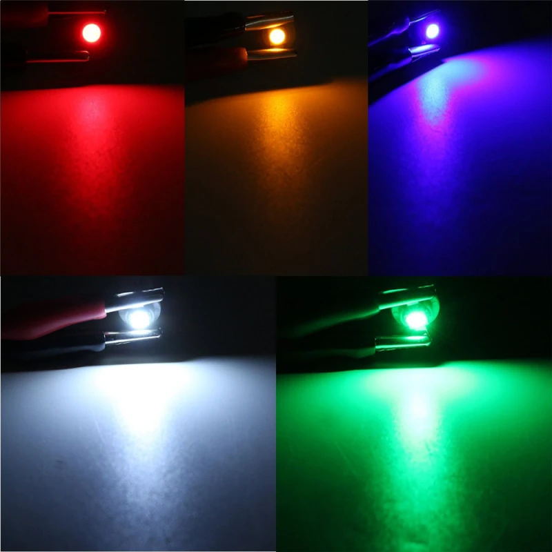 10x T5 B8.4D 5050 1SMD Car LED Dashboard Dash Gauge Instrument Lights Bulbs