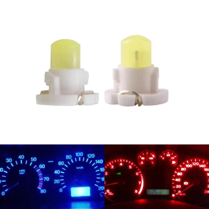 10x T3 F8 T4.2 Dashboard Light LED Bulbs Warning Indicator Interior Lights For Car Vehicle Instrument Lamps