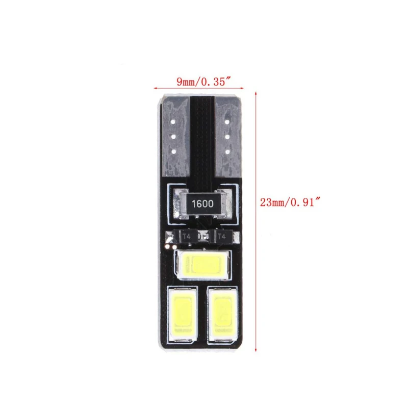 10x T10 W5W Car LED CANBUS Width Light License Plate Light