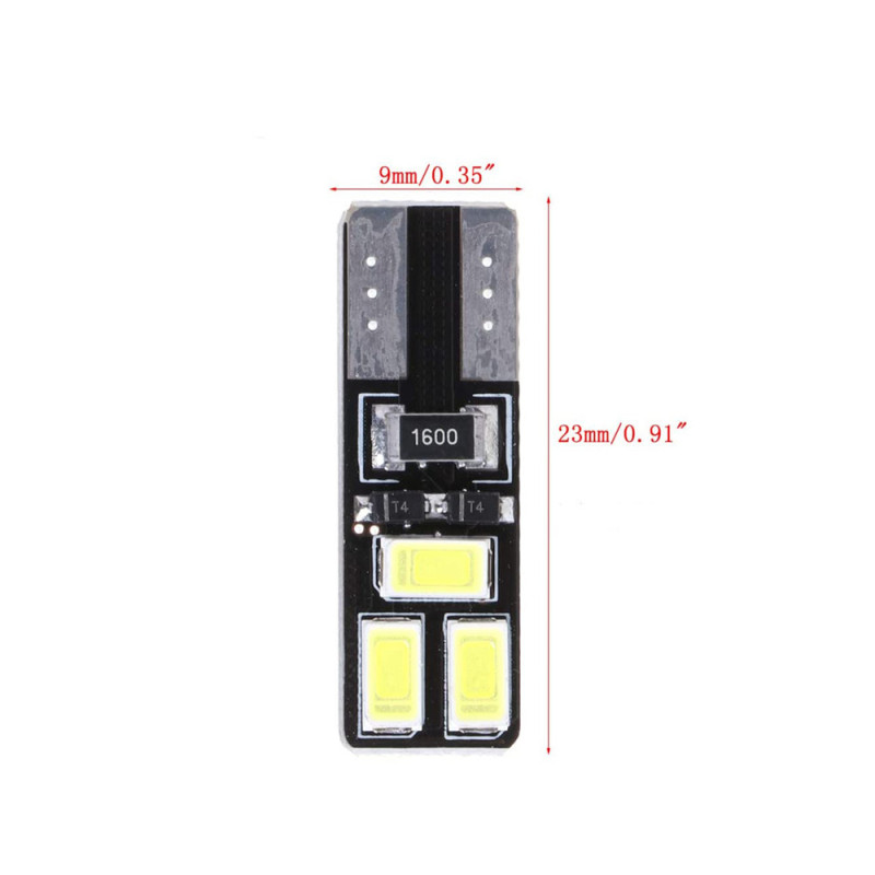 10x T10 W5W Car LED CANBUS Width Light License Plate Light