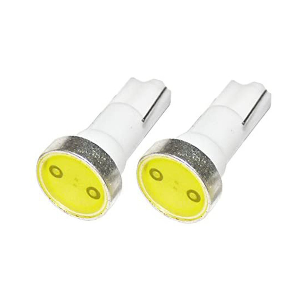 10x T5 Power 1W 1LED Car LED Light Wedge Dashboard Light License Plate Light