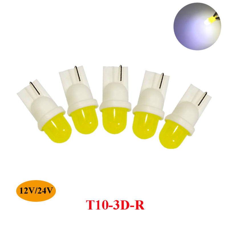 10x T10 3D COB LED 194 168 W5W Car Auto Wedge Lights Side Direction Indicator License Plate Light Door Map Dome Lamp