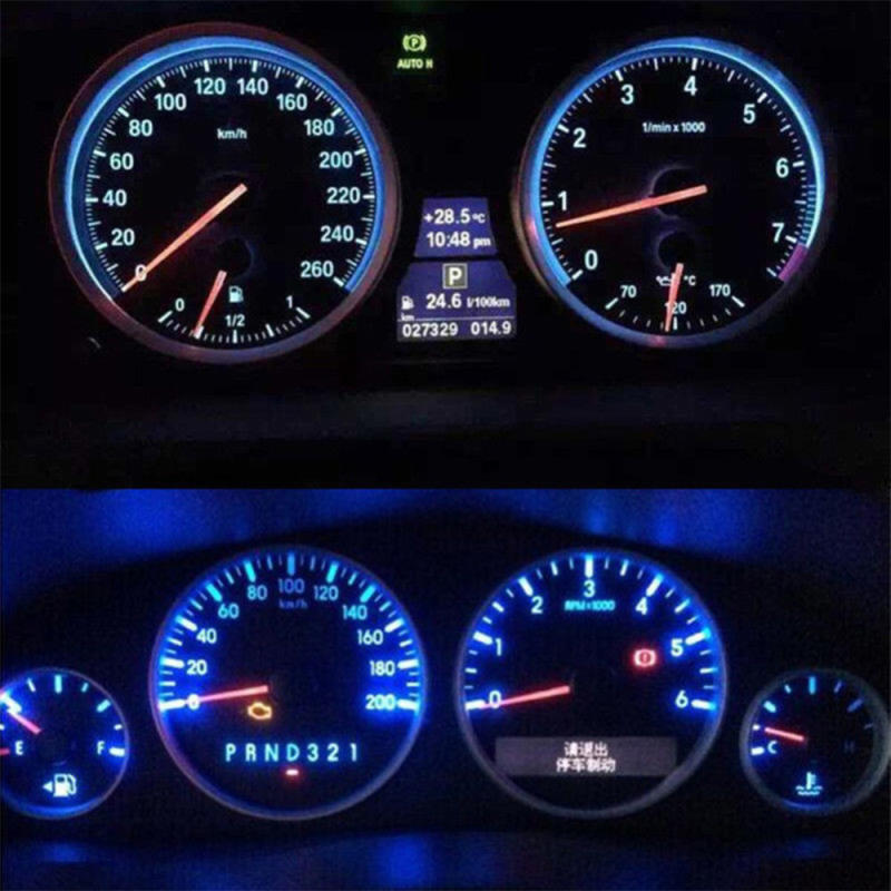 10x Auto T3 LED NW4.6 Car Gauges Dashboard Warning Indicator Lights Instrument Cluster Map Panel Lamp
