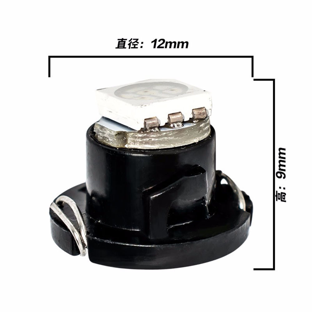 10x T4.7 NW8 12V Car LED Wedge Gauges Dashboard Warning Indicator Lights Instrument Cluster lights