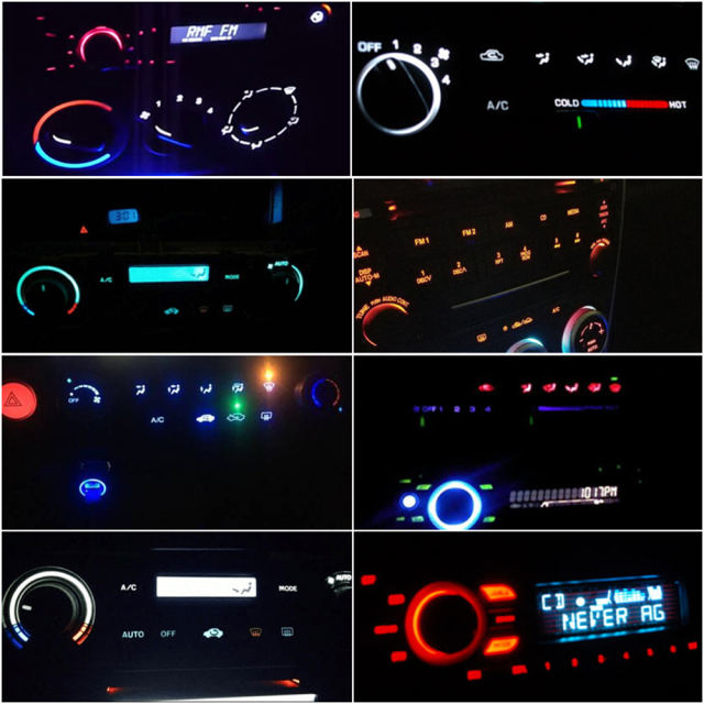 10x T4.7 NW8 12V Car LED Wedge Gauges Dashboard Warning Indicator Lights Instrument Cluster lights