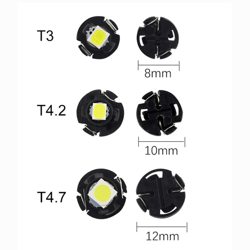 10x LED T4.2 NW6 Car Gauges Dashboard Warning Indicator Lights Instrument Cluster Map Panel Lamp