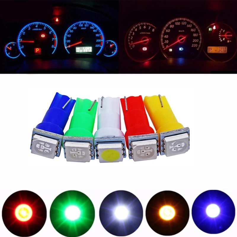 20x Car T5 LED Instrument Light bulbs Auto Dashboards Gauge Lamp