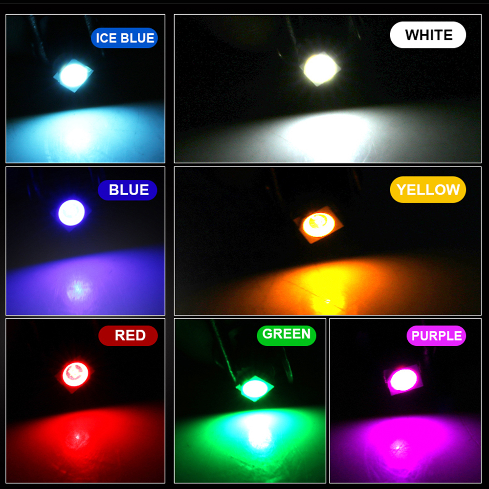 10x Auto T3 LED NW4.6 Car Gauges Dashboard Warning Indicator Lights Instrument Cluster Map Panel Lamp