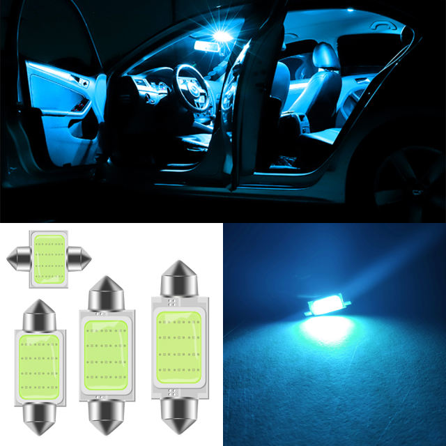 10x C10W C5W LED COB Festoon 31/36/39/41mm Car Interior Reading Light Dome Luggage Light