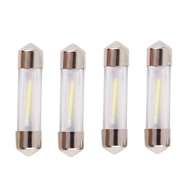 10x 31/36/39/41mm LED COB Filament Lamp for Car Interior Reading Bulbs License Plate Light