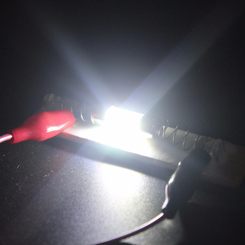 10x 31/36/39/41mm LED COB Filament Lamp for Car Interior Reading Bulbs License Plate Light