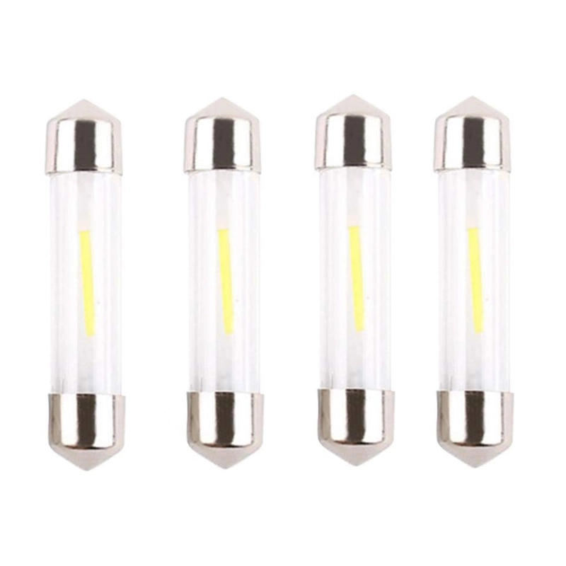 10x 31/36/39/41mm LED COB Filament Lamp for Car Interior Reading Bulbs License Plate Light