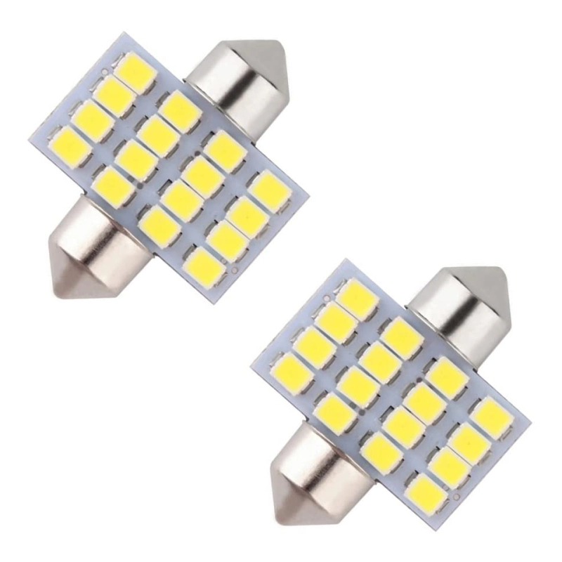 10x 31/36/39/41mm Festoon LED Bulbs Replacement for Car Interior Map Dome License Plate Lights