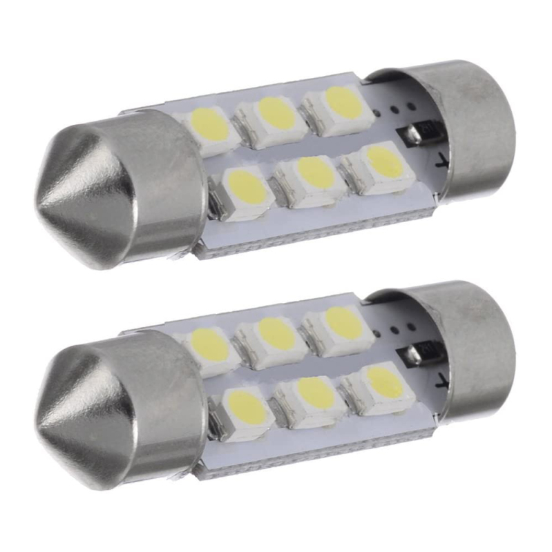 10x 31/36/39/41mm 1210 3528 6 LED Car Festoon Dome Light Bulbs