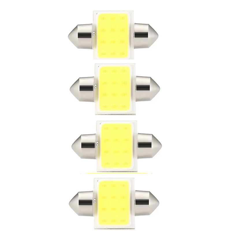 10x C10W C5W LED COB 31/36/39/41mm for Cars License Plate Interior Reading Light 6500K