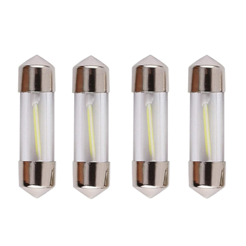 10x 31/36/39/41mm LED COB Filament Lamp for Car Interior Reading Bulbs License Plate Light