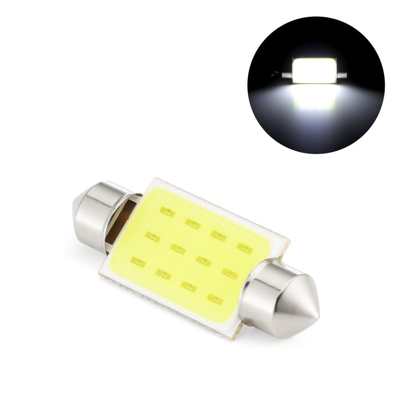 10x C10W C5W LED COB 31/36/39/41mm for Cars License Plate Interior Reading Light 6500K