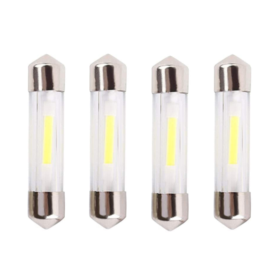 10x 31/36/39/41mm LED COB Filament Lamp for Car Interior Reading Bulbs License Plate Light