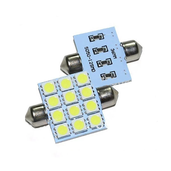 2x Car LED Festoon 39/41mm Interior Lighting Reading Lamp Dome Lamp