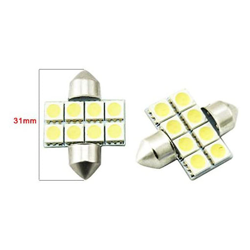 10x 31/36/39/41mm Festoon LED for Car Interior Light Map Dome License Plate Lights Lamps