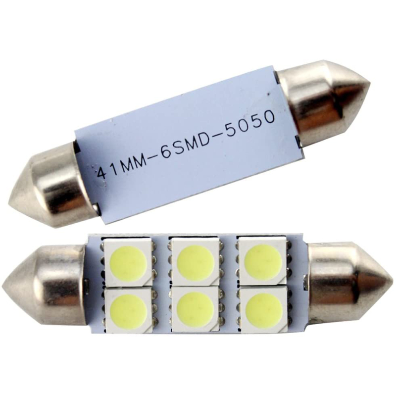 10x 31/36/39/41mm LED Festoon Light Bulbs for Car Map Light Door Lights