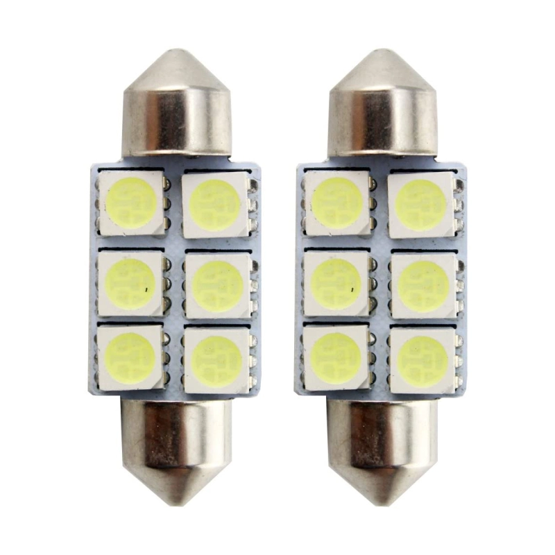 10x 31/36/39/41mm LED Festoon Light Bulbs for Car Map Light Door Lights