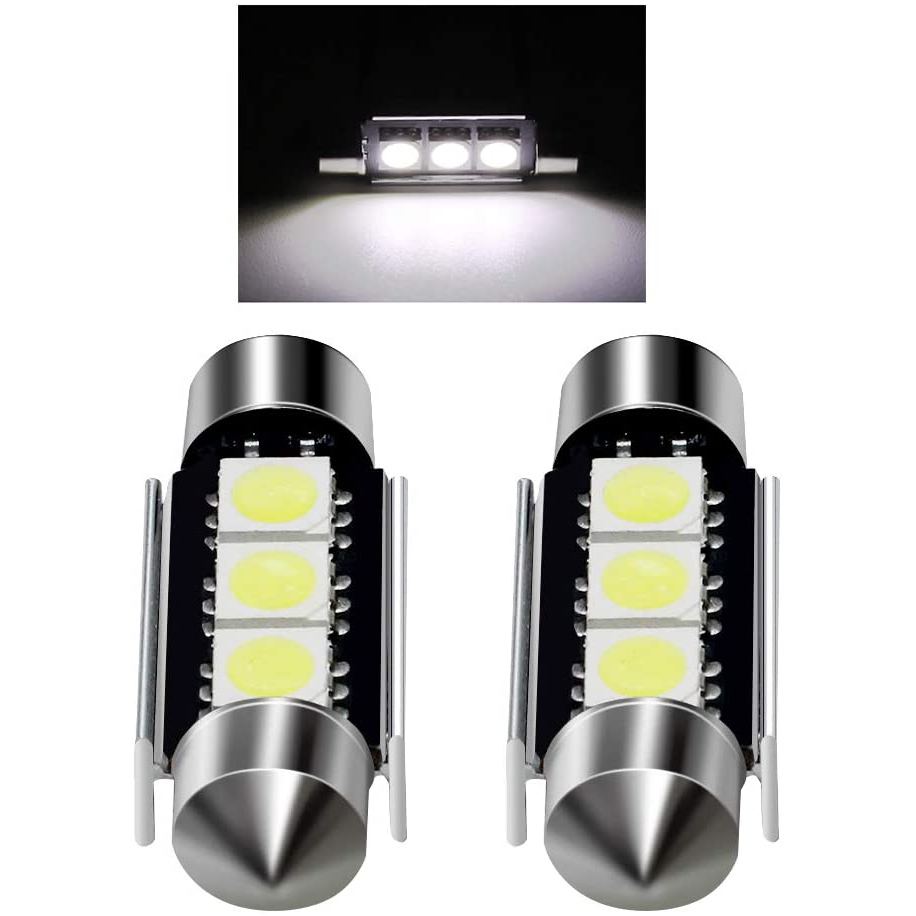 10x 36/39/41mm LED Bulb CANBUS Festoon Car Interior Dome Map Trunk Cargo Lights