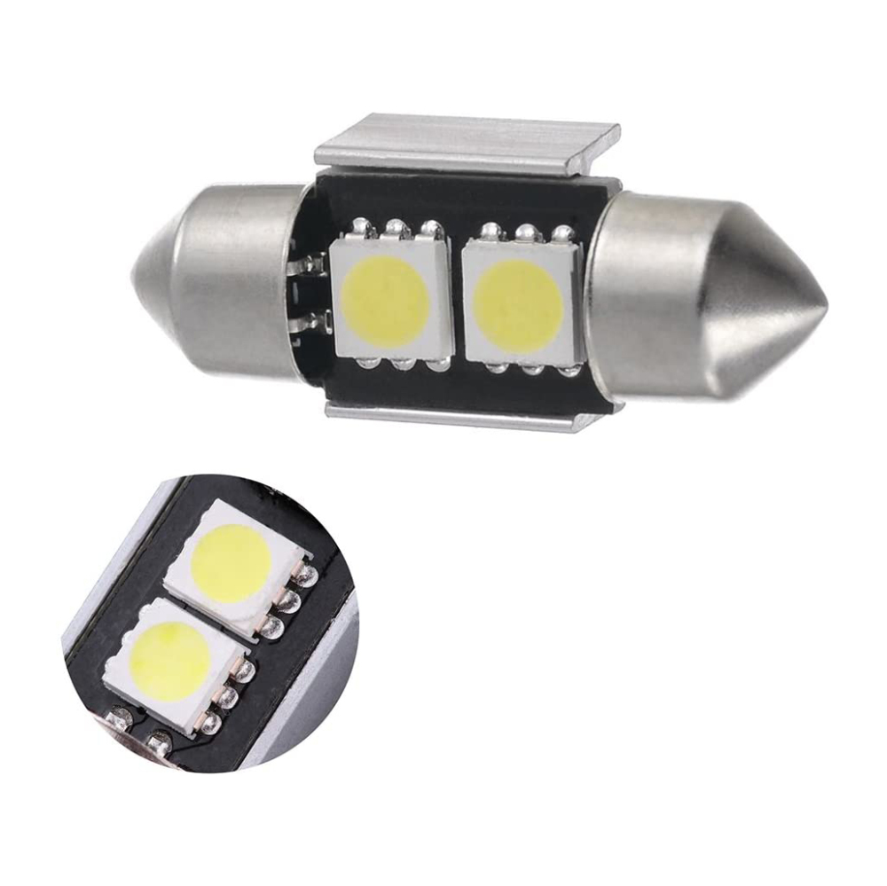 10x 31mm(1.25") LED Bulb CANBUS Festoon Car Interior Dome Map Trunk Cargo Bulbs DE3021 DE3022 DE3023 DE3175 Lights
